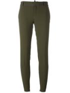 Dsquared2 Skinny Cigarette Trousers, Women's, Size: 44, Green, Viscose/acetate/spandex/elastane/polyester