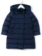Il Gufo Hooded Padded Coat, Girl's, Size: 6 Yrs, Blue