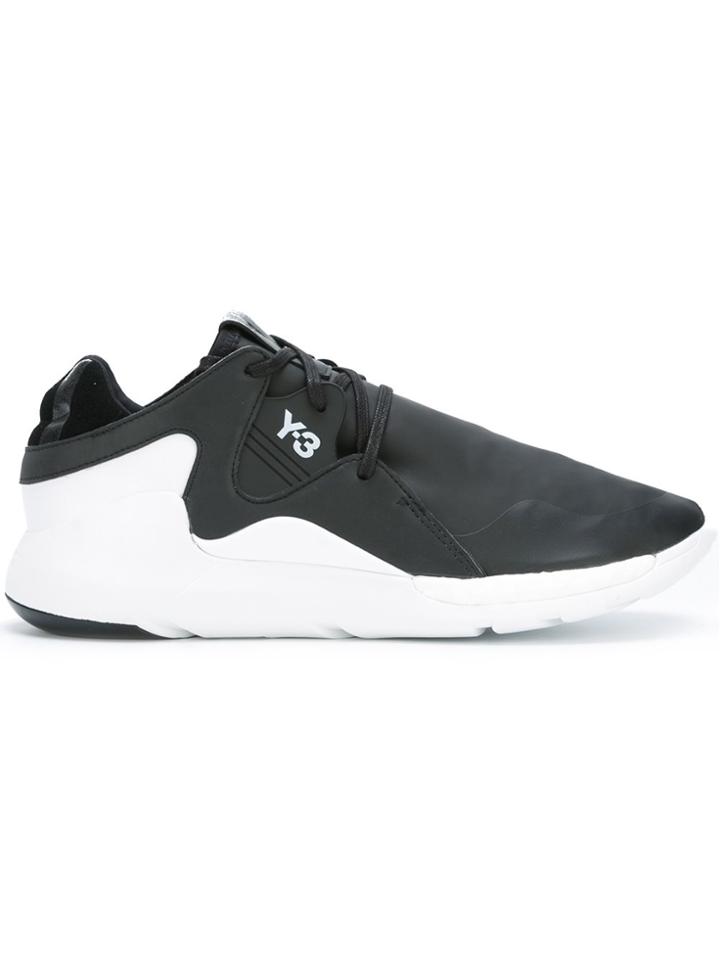 Y-3 'qr Run' Sneakers - Black