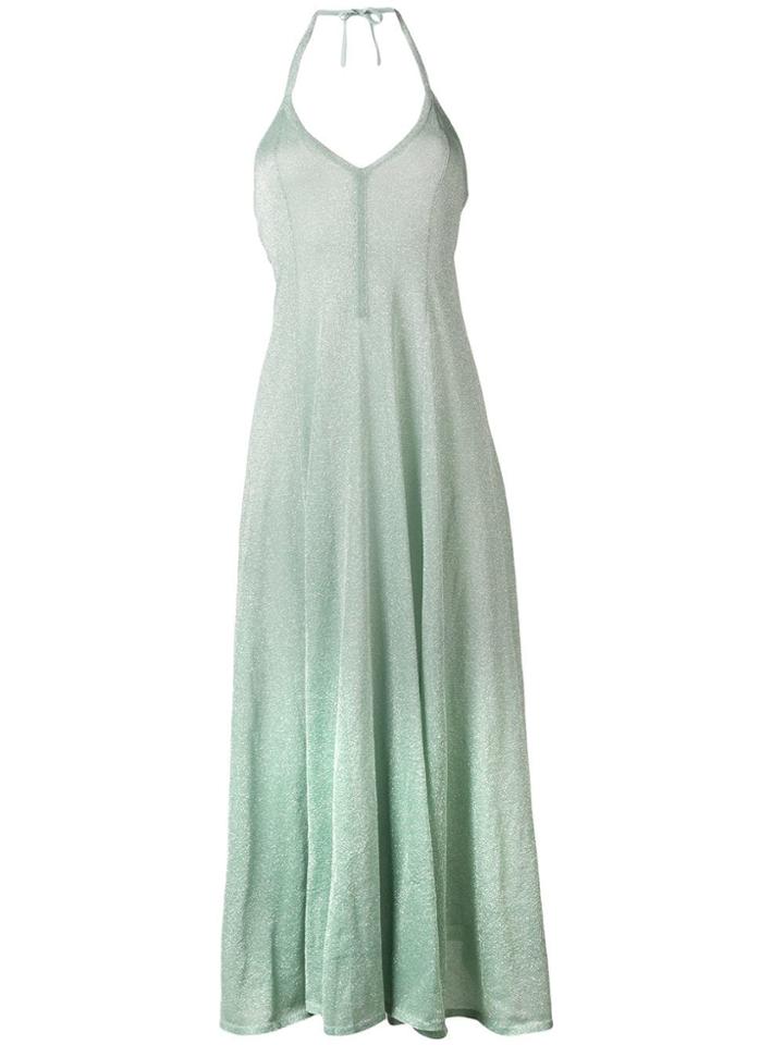 Missoni Halter Neck Long Dress - Blue