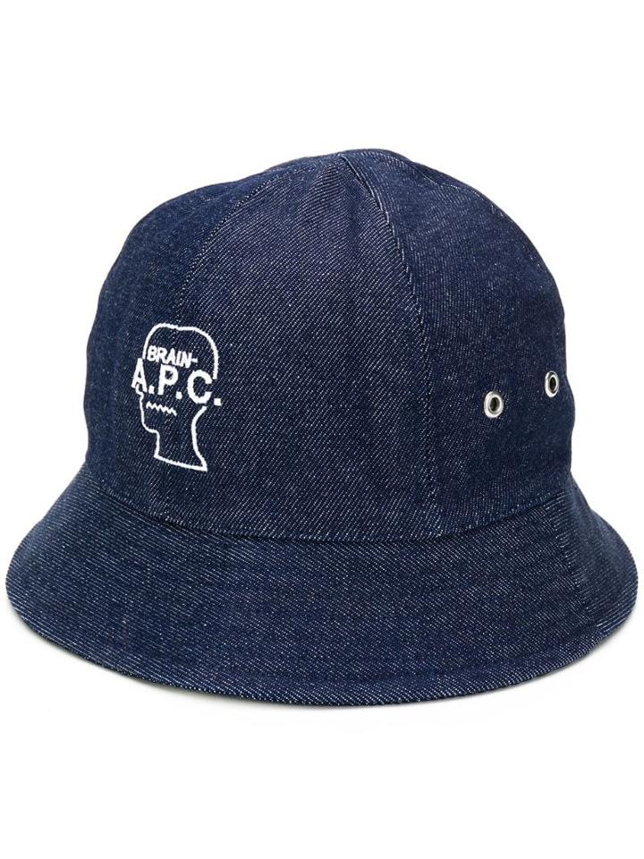 A.p.c. Brain A.p.c. Bucket Hat - Blue
