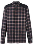 Neil Barrett Tartan Shirt, Men's, Size: 42, Brown, Cotton