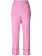 No21 Cropped Tailored Trousers - Pink & Purple