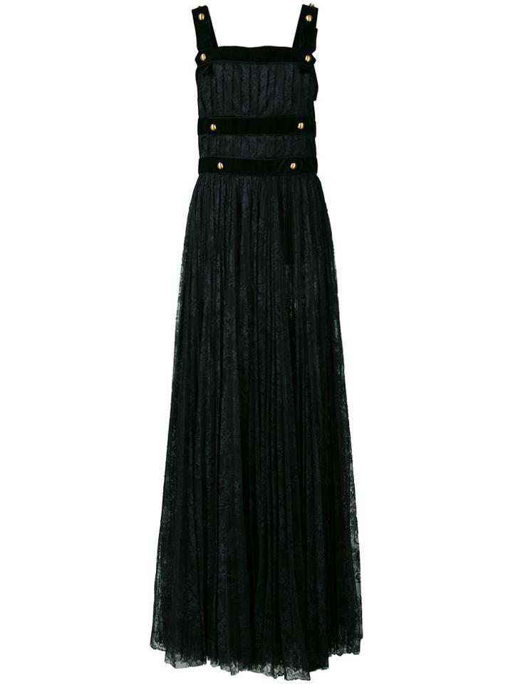 Philosophy Di Lorenzo Serafini Studded Lace Maxi Dress - Black