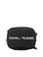 Ck Calvin Klein Logo Embossed Messenger Bag - Black