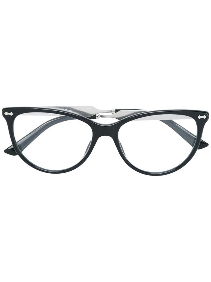 Gucci Eyewear Round Frame Glasses - Black