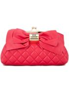 Love Moschino Bow Detail Clutch, Women's, Red