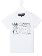 Hydrogen Kids Monsters Print T-shirt, Boy's, Size: 10 Yrs, White