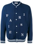 Maison Kitsuné - Parisien Bomber Jacket - Men - Cotton - Xl, Blue, Cotton