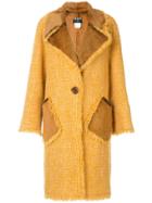 Chanel Vintage Oversized Tweed Coat - Yellow & Orange