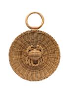 Aranáz Malia Round Woven Tote - Neutrals