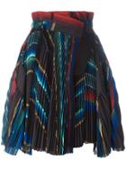 Sacai Micro Pleated Wrap Skirt - Multicolour