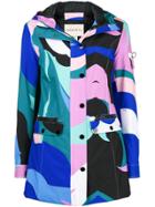 Emilio Pucci Colour-block Fitted Coat - Blue