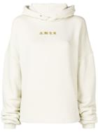 Amen Logo Embroidered Hoodie - Neutrals