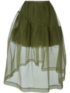 Simone Rocha Petticoat Sheer Trim Detail Skirt