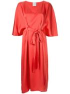 Ingie Paris Tie Detail Dress - Red
