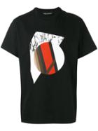Neil Barrett - Graphic Print T-shirt - Men - Cotton - Xs, Black, Cotton