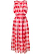 Ermanno Scervino Checked Dress - Red