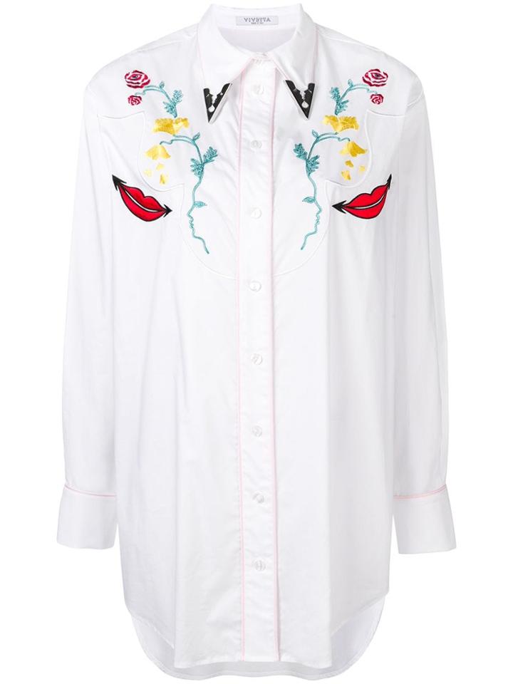 Vivetta Long-sleeve Boyfriend Shirt - White