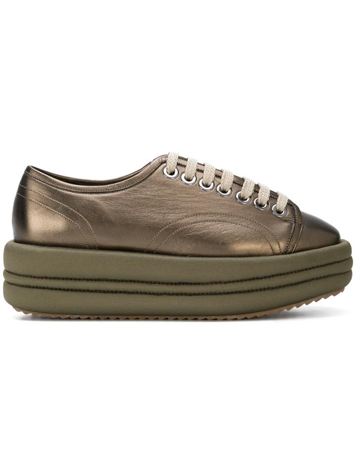 Marc Ellis Diva Platform Sneakers - Green