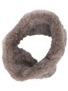 Yves Salomon Accessories Rabbit Fur Collar - Grey