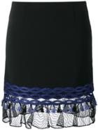 Jonathan Simkhai Lace-trimmed Mini Skirt - Black