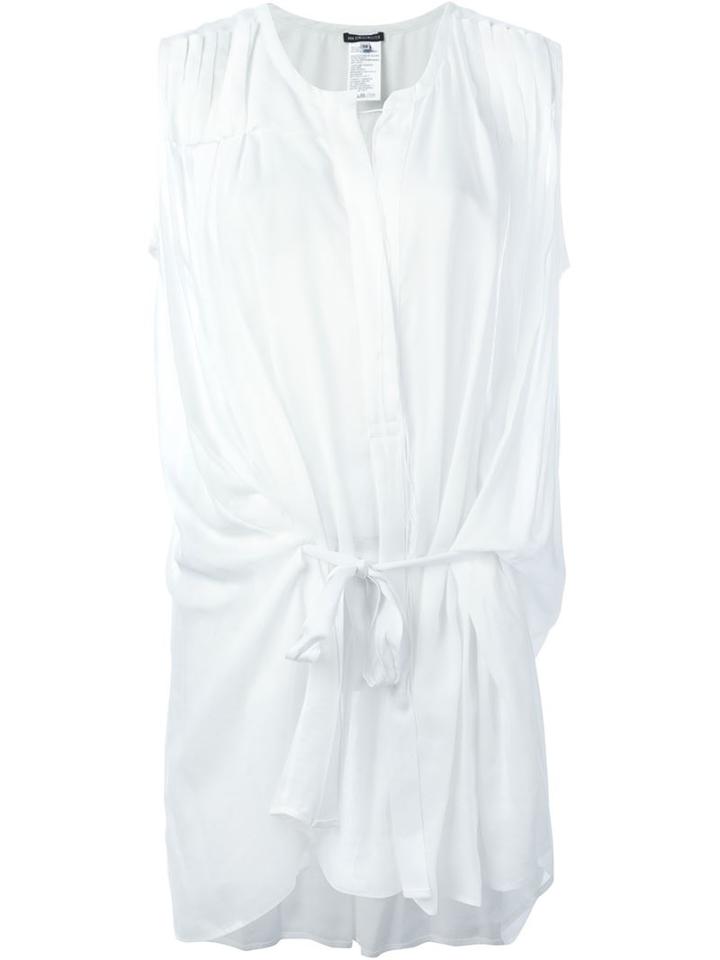 Ann Demeulemeester Tie Fastening Sleeveless Blouse