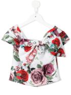Little Bambah - Diana Side Bow Top - Kids - Silk - 11 Yrs, White