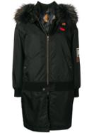 Mr & Mrs Italy Fur Trim Hood Park - Black