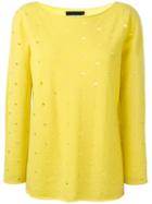 Fabiana Filippi Perforated Jumper, Women's, Size: 42, Yellow/orange, Cashmere