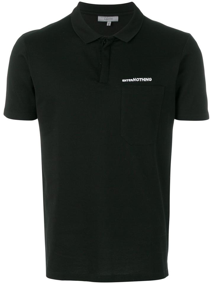 Lanvin Enter Nothing Polo Shirt - Black