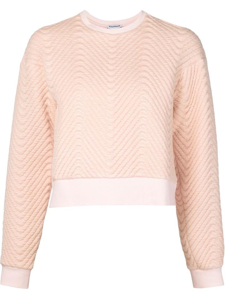 Koonhor Quilted Chevron Sweatshirt