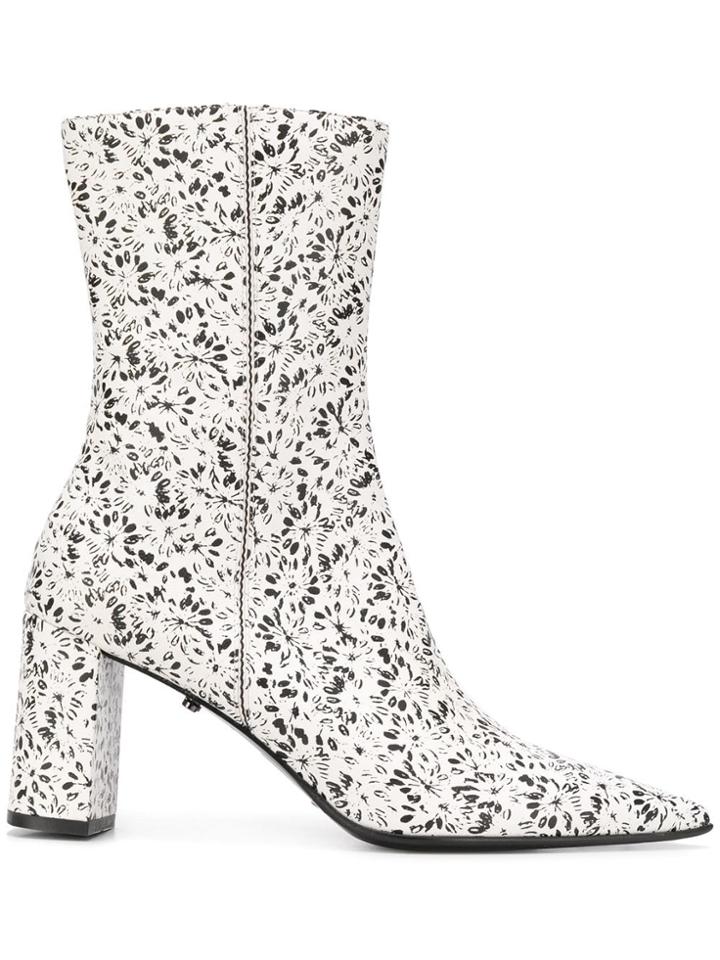 Dorothee Schumacher Floral Fusion Printed Boots - White
