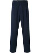 Closed - Straight Cropped Trousers - Men - Cotton - 32, Blue, Cotton
