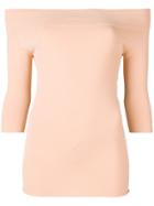Zanone 3/4 Sleeve Knitted Top - Neutrals
