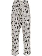 Figue Portia Printed Trousers - Black