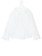 Il Gufo - Ruffled Collar Blouse - Kids - Cotton/spandex/elastane - 6 Yrs, White