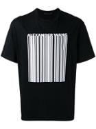 Alexander Wang Barcode Print T-shirt, Men's, Size: 46, Black, Cotton
