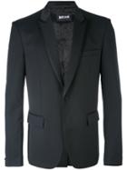 Just Cavalli - Classic Blazer - Men - Polyester/spandex/elastane/acetate/virgin Wool - 50, Black, Polyester/spandex/elastane/acetate/virgin Wool