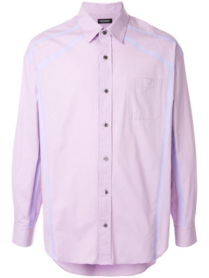 Christian Dada Taped Shirt - Purple