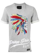 Philipp Plein Ahanu T-shirt, Men's, Size: Large, Grey, Cotton
