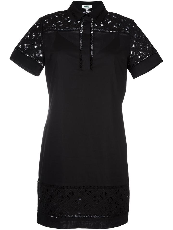 Kenzo 'flying Kenzo' Shirt Dress - Black