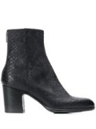 Pantanetti Snakeskin Effect Ankle Boots - Grey