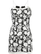 Alexis Embroidered Floral Dress - Black