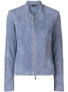 Arma Short Textured Jacket - Blue