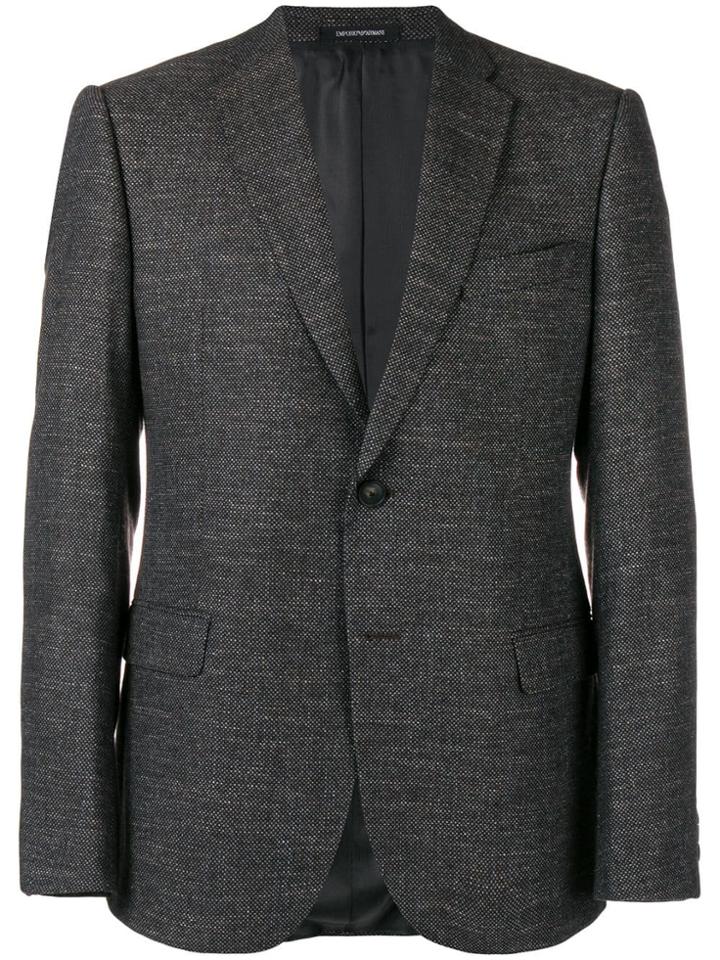 Emporio Armani Single-breasted Blazer - Grey