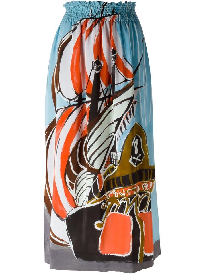 Tsumori Chisato Fantasy Print Full Skirt