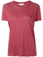 Iro - Luciana T-shirt - Women - Linen/flax - M, Red, Linen/flax