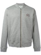 Kenzo Zip Up Sweatshirt, Men's, Size: Small, Grey, Cotton/polyester
