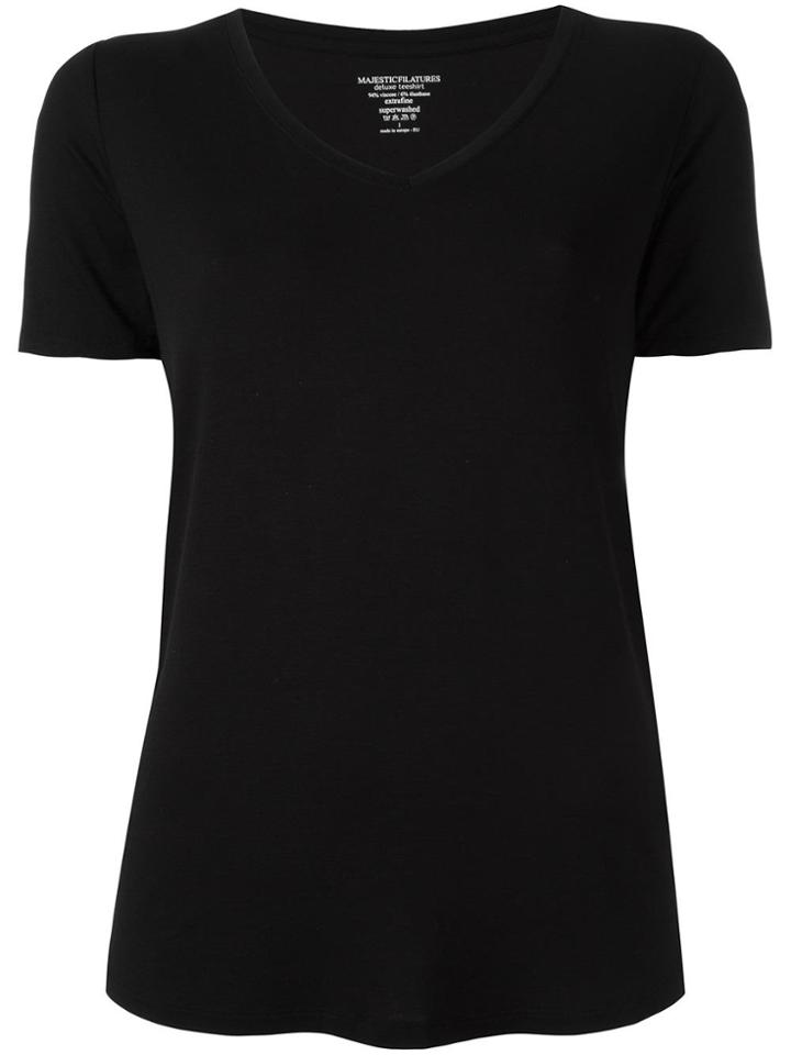 Majestic Filatures V-neck T-shirt - Black